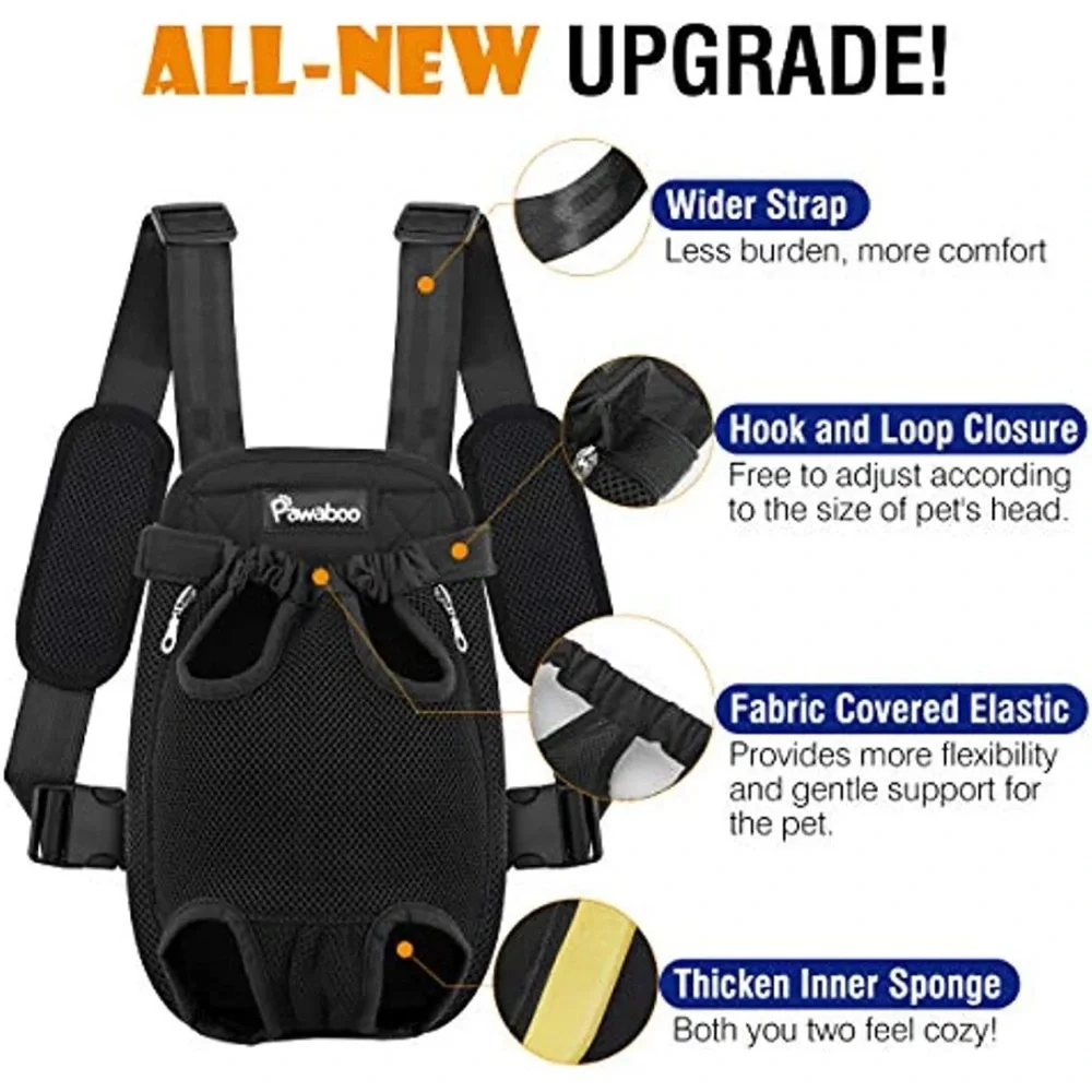 Pawaboo -pet-carrier-backpack-adjustable-pet-front-cat-dog-carrier-backpack